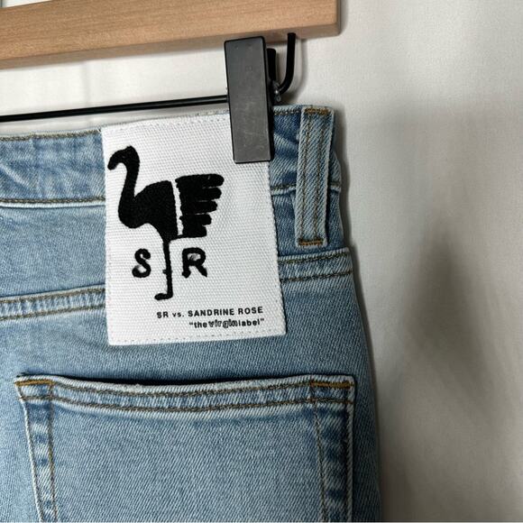 SANDRINE ROSE Super Flare Wide Leg Jeans in Rock NWT Size 27 - Picture 5 of 5